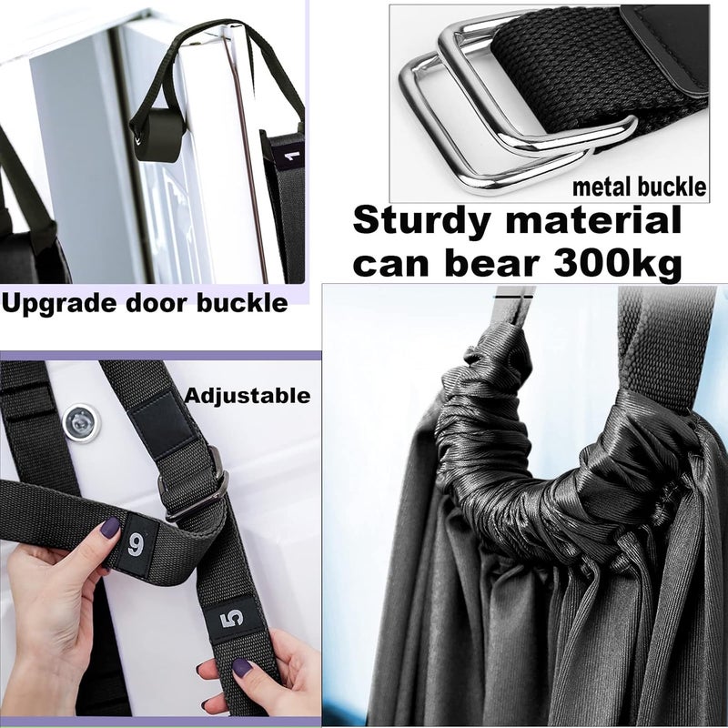 tchrules Leg Stretcher Strap, Backbend Training Belt with Door Anchor, Flexibility Trainer Stretching Equipment Assist Stretch Strap for Fitness Gymnastics Dance Aerial Yoga Ballet - Image 3